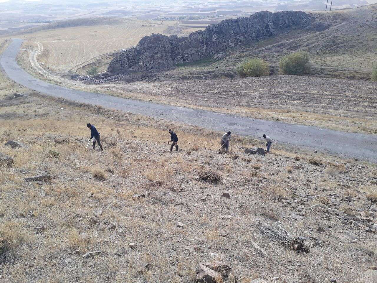 سیمایی از عملیات کپه کاری در حوزه آقکند
