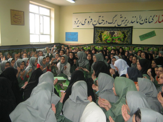  برگزاری مراسم عزاداری در مدارس شهرستان میانه