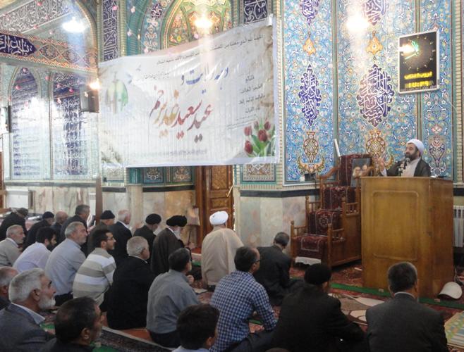  بسیجیان شهرستان میانه بمناسبت دهه ولایت در نماز جمعه، حضوری پرشور داشتند
