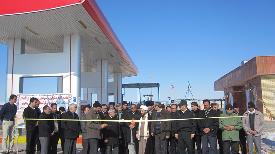  افتتاح جایگاه CNG  بخش ترکمانچای شهرستان میانه