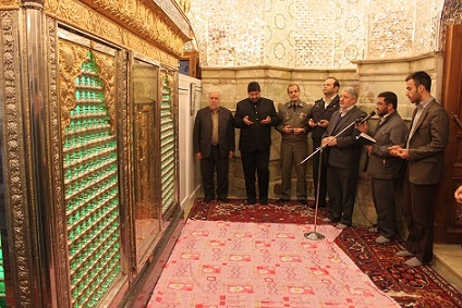  حرم مطهر امامزاده اسماعیل(ع) غبارروبی شد