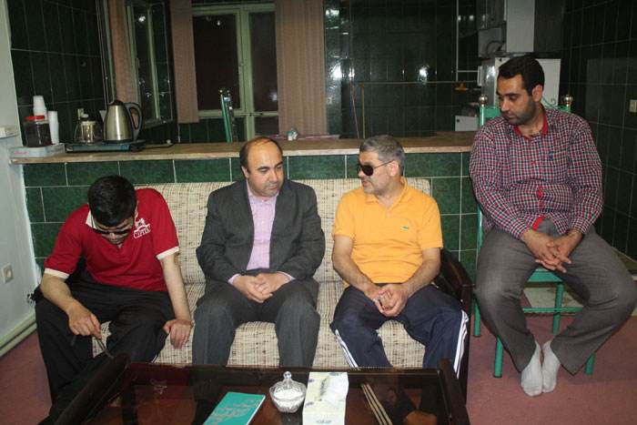  اسکان کاروان دوچرخه سوار جانباز و روشندل عازم حرم مطهر حضرت امام(ره) استان آذربایجانشرقی در واحد میانه