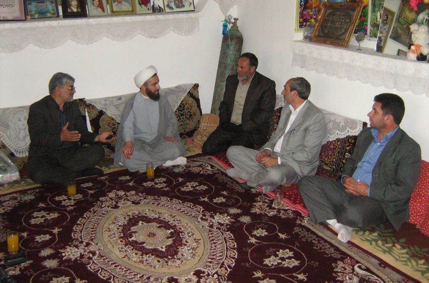  دیدار امام جمعه محترم بخش ترکمانچای از جانبازان بخش