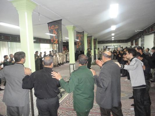  آیین عزاداری ایام محرم در سپاه میانه برگزار شد