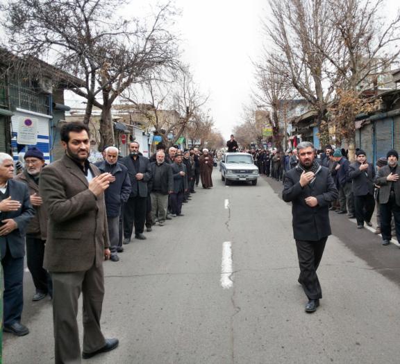  آیین عزاداری اربعین حسینی در شهرستان میانه برگزار شد