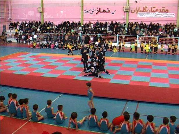  جشنواره ژیمناستیک در شهرستان میانه برگزار شد