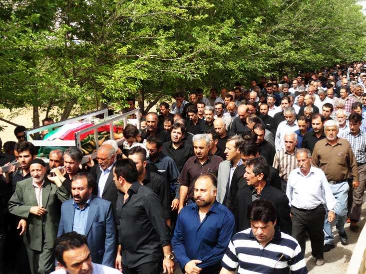  تشییع با شکوه جانباز سرافراز اسلام در میانه/ اسداله اجلی به یاران شهیدش پیوست