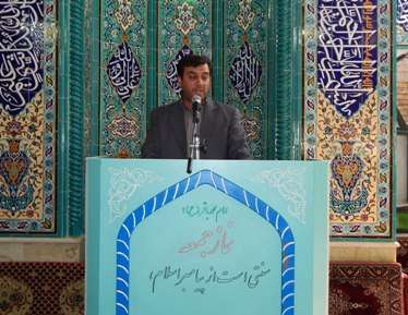  برگزاری نماز عبادی سیاسی جمعه در هفته دولت در بخش ترکمانچای