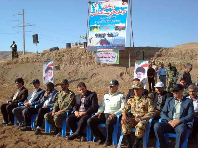  رزمایش گردان های بیت المقدس شهرستان میانه برکزار شد