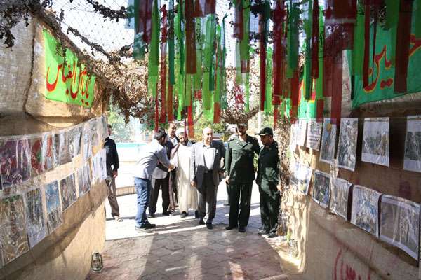  برپایی نمایشگاه عکس دفاع مقدس در واحد میانه