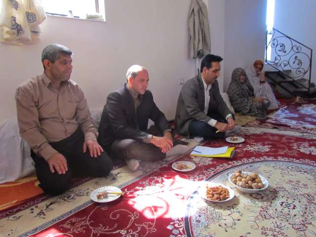  برگزاری مراسم دیدار با خانواده شهد ا توسط کارکنان دانشگاه پیام نور وبنیاد شهید میانه