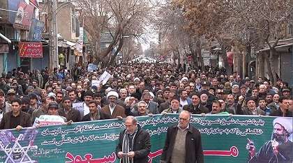  مردم میانه انزجار خود را از آل سعود اعلام کردند
