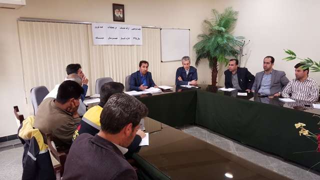  جلسه توجیهی کارکنان اداره گاز شهرستان میانه با محوریت ارائه خدمات در تعطیلات عید نوروز سال ۱۳۹۵