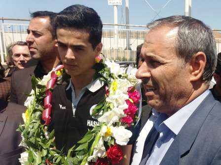  استقبال مردم و مسئولین  شهرستان میانه از مدال آوران آسیایی تکواندو
