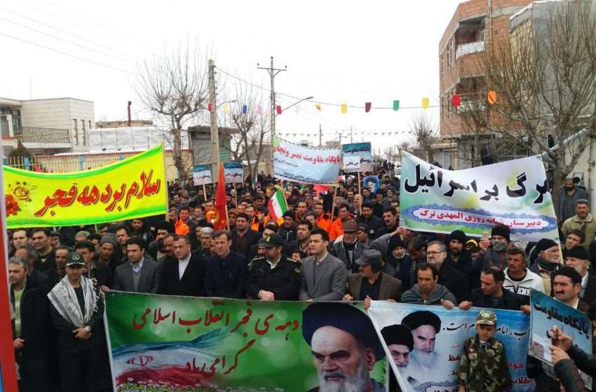  برگزاری راهپیمایی ۲۲ بهمن در بخش کندوان میانه