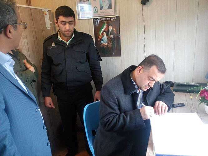  تصاویری از بازدید معاونین فرماندار میانه از پایگاههای راهنمای گردشگران نوروزی