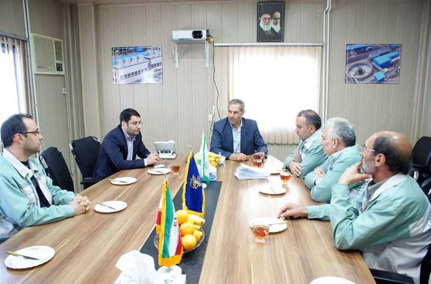  فرماندار ویژه میانه از مجتمع  فولاد و طرح احیاء بازدید نمود