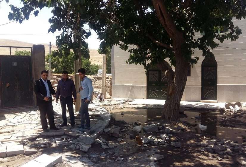  بازدید بخشدار کاغذکنان از روند اجرای طرح هادی روستای برانقار