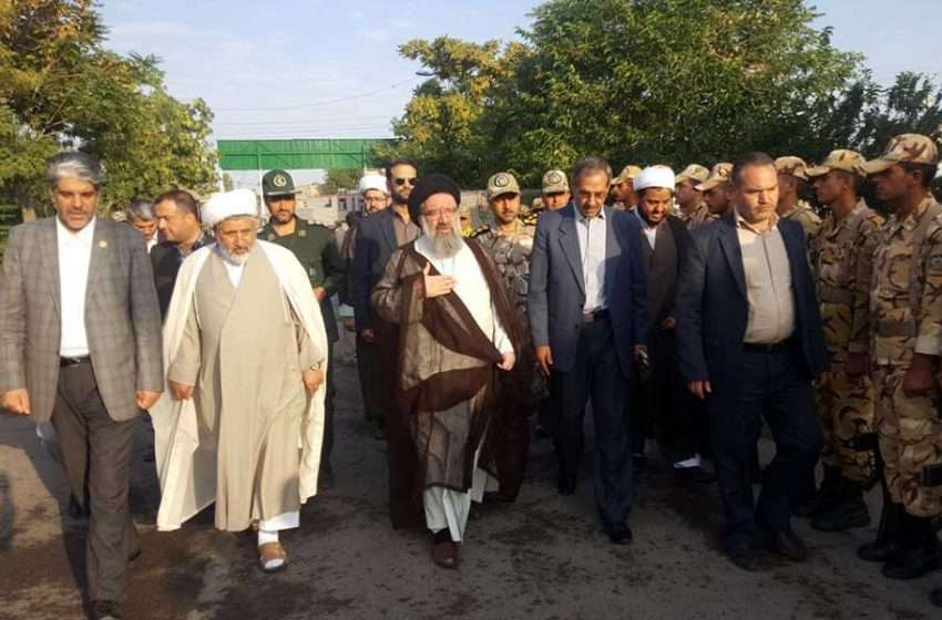  آیت اله خاتمی، با استقبال مسئولین شهرستان وارد میانه شد