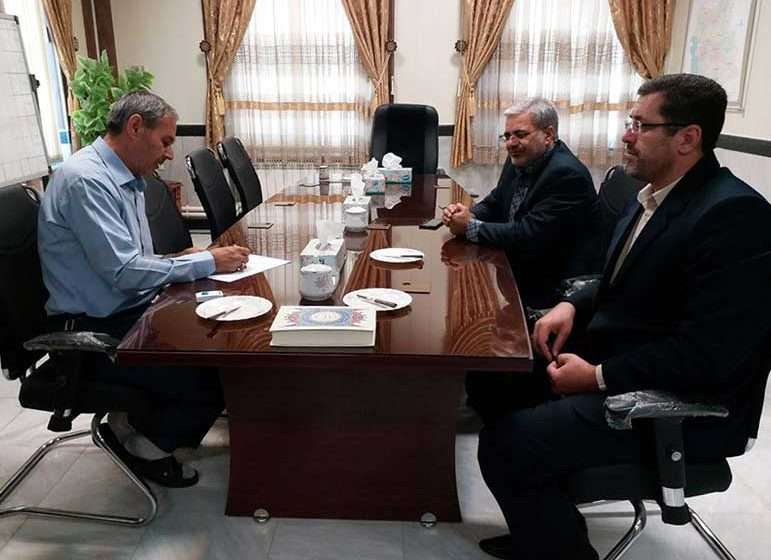  دیدار اعضای شورای تامین با فرماندار میانه و تبریک هفته دولت