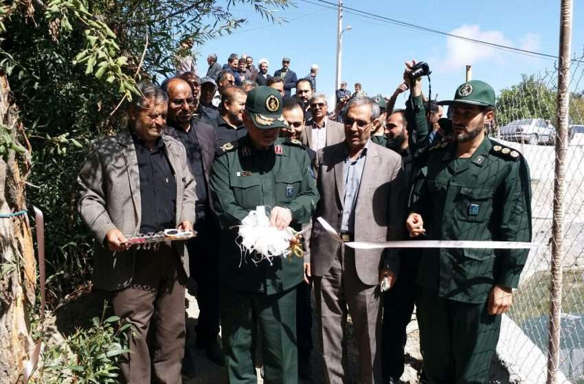  افتتاح ۴ طرح عمرانی در شهرستان میانه از محل اعتبارات سپاه