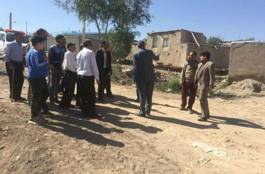  بازدید شکری معاون استاندار و فرماندار ویژه شهرستان میانه از روستای شیخ طبق ترکمانچای