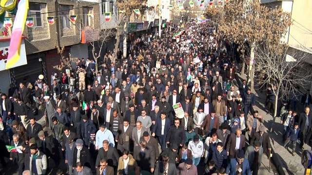  حضور گسترده و حماسی مردم ولایتمدار و انقلابی شهرستان میانه در راهپیمایی ۲۲ بهمن ۹۶
