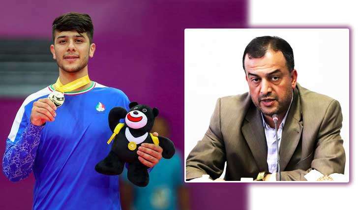  پیام تبریک فرماندار ویژه میانه به سعید رجبی، مدال آور بازی های آسیایی جاکارتا در رشته تکواندو