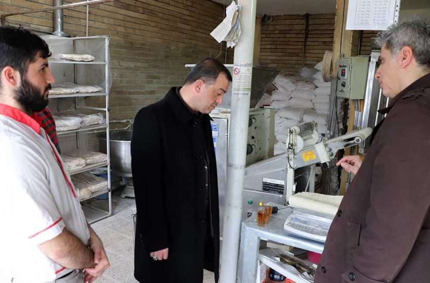  طی بازدید فرماندار از نانوایی های میانه، ۴ نانوایی متخلف به تعزیرات معرفی شد