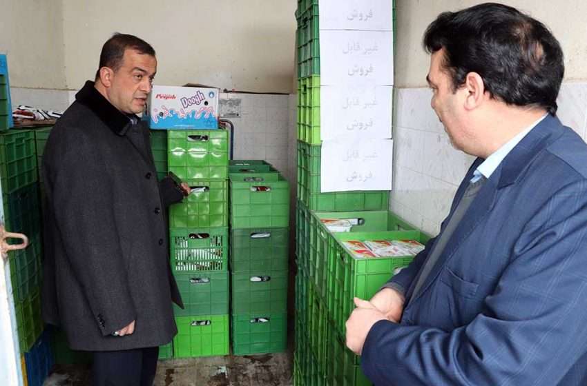  فرماندار ویژه میانه از محل نگهداری محصولات شرکت پگاه شعبه میانه بازدید کرد