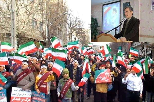  پیام فراخوان معاون مدیرکل مدیر آموزش و پرورش میانه برای دعوت به حضور فرهنگیان و دانش آموزان همیشه در صحنه در راهپیمایی ۲۲ بهمن