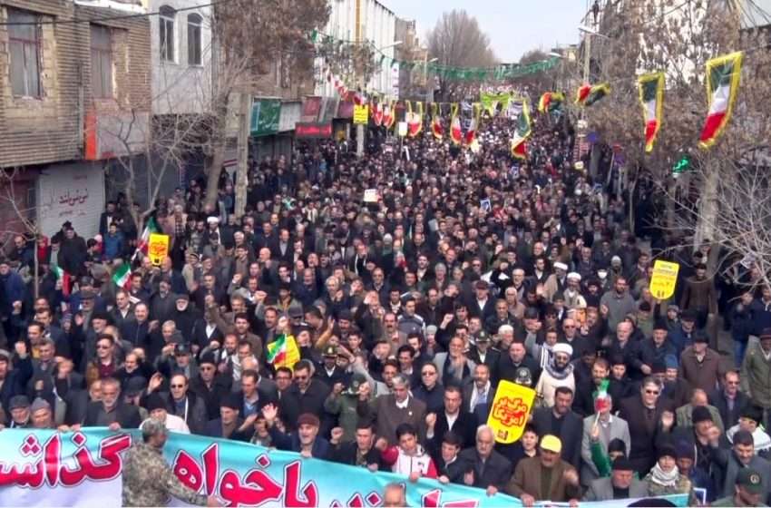  تصاویری از حضور باشکوه مردم میانه در راهپیمایی ۲۲ بهمن ۹۷