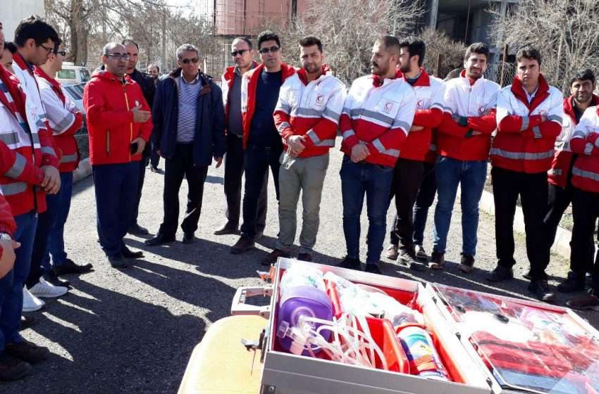  آمادگی امدادگران جمعیت هلال احمر شهرستان میانه برای امدادرسانی در طرح نوروزی