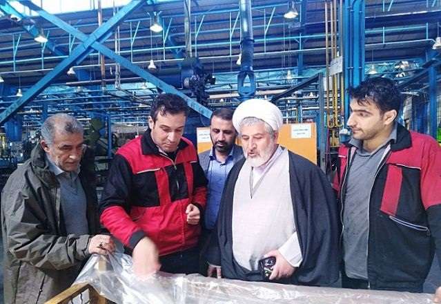  بازدید امام جمعه میانه از کارخانه گیربکس سازی شرکت میانرو