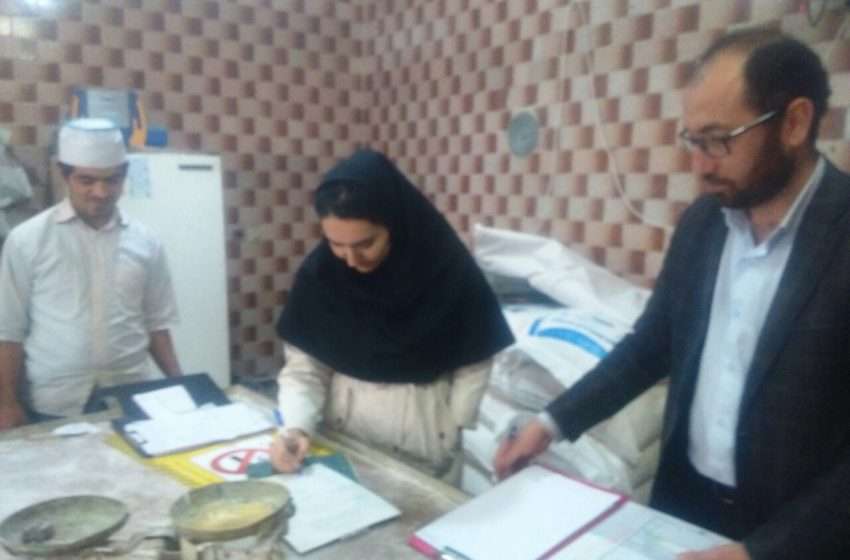  بازرسی مشترک بازرسان اداره صنعت، معدن و تجارت، غله و شبکه بهداشت از نانوایی های سطح شهر ترکمنچای