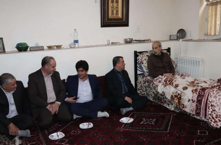  فرماندار ویژه میانه در پنجمین روز از سال جدید به عیادت بیماران رفت