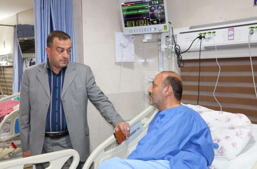  همزمان با روز خبرنگار؛ فرماندار ویژه میانه از رضالو، پیشکسوت رسانه شهرستان عیادت کرد