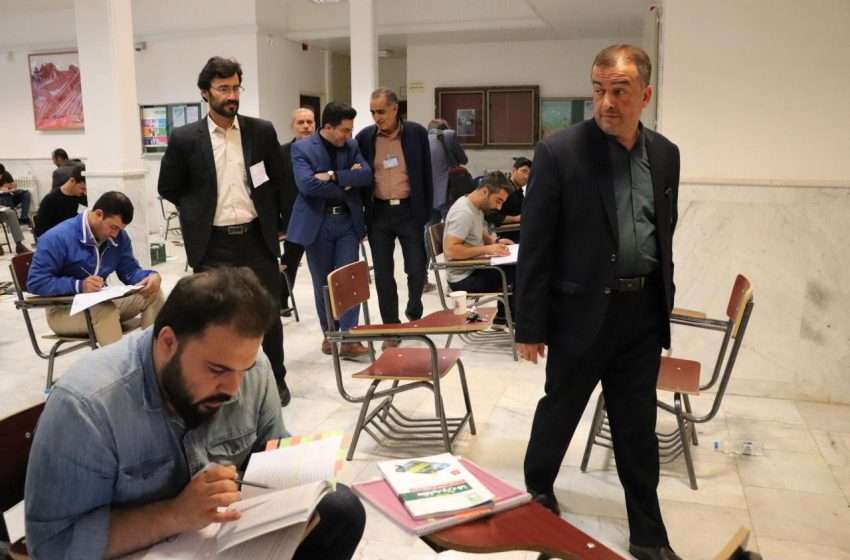 فرماندار ویژه میانه از روند برگزاری آزمون ورود به حرفه مهندسی بازدید کرد