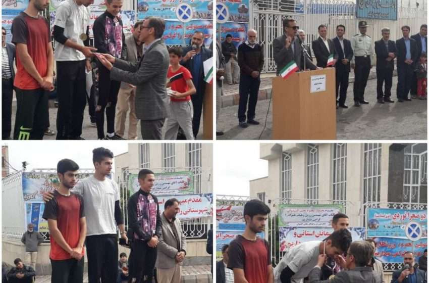 مسابقات استانی دوی صحرانوردی آقایان در بخش کندوان میانه برگزار شد