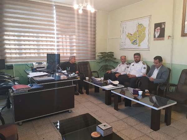  برگزاری جلسه تعیین حوزه استحفاظی درون شهری و برون شهری راهنمایی و رانندگی شهر آچاچی
