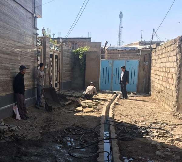  شروع عملیات سنگفرش معابر شهر آچاچی