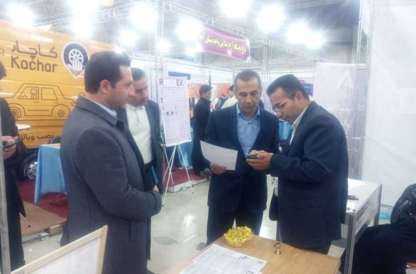  بازدید اعضای شورای اسلامی شهر و مدیران شهرداری تبریز از غرفه شهرداری آچاچی در نمایشگاه ربع رشیدی