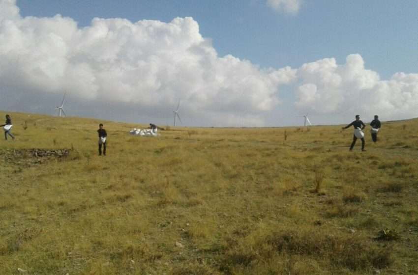  ۷۰ هکتار از مراتع روستای حاجی میر توسط منابع طبیعی میانه کودپاشی شد