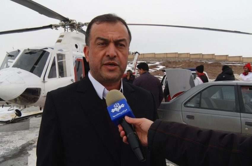  فرماندار ویژه میانه: بالگرد امداد و نجات هلال احمر برای آذوقه رسانی وامداد رسانی به روستاهای محصور در برف در شهرستان مستقر شد