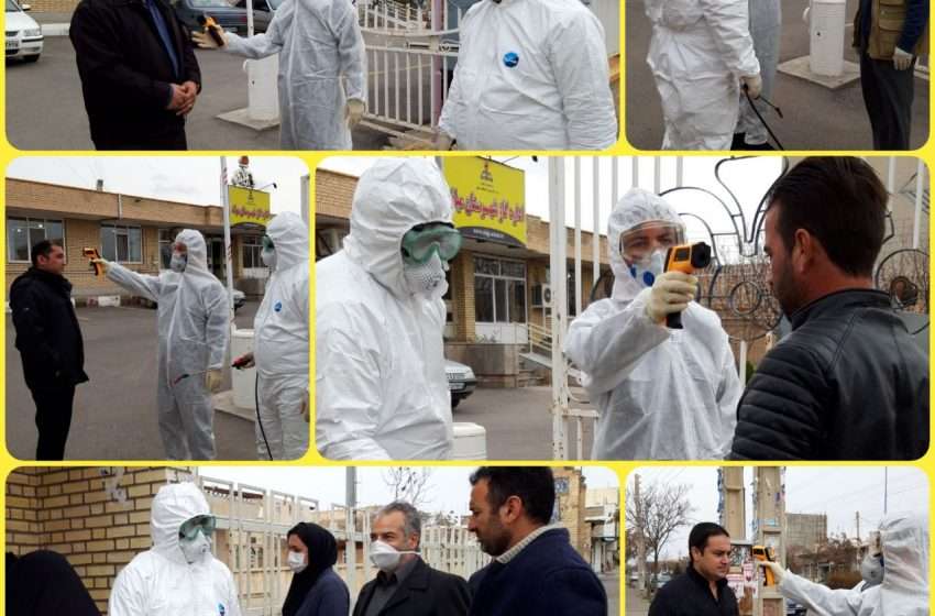  انجام غربالگری بیماری کرونا برای مراجعین اداره گاز شهرستان میانه
