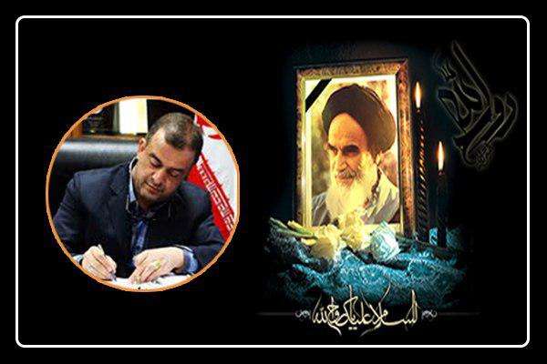  پیام تسلیت فرماندار ویژه شهرستان میانه به مناسبت سالگرد ارتحال ملکوتی حضرت امام خمینی(ره) و قیام ۱۵ خرداد