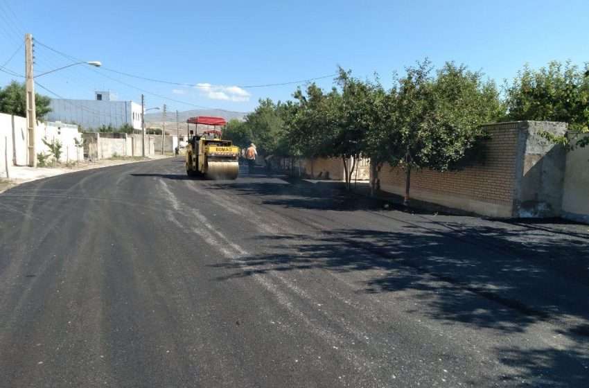  آسفالت خیابان های ولیعصر و انتهای خیابان دانشور در شهر ترک