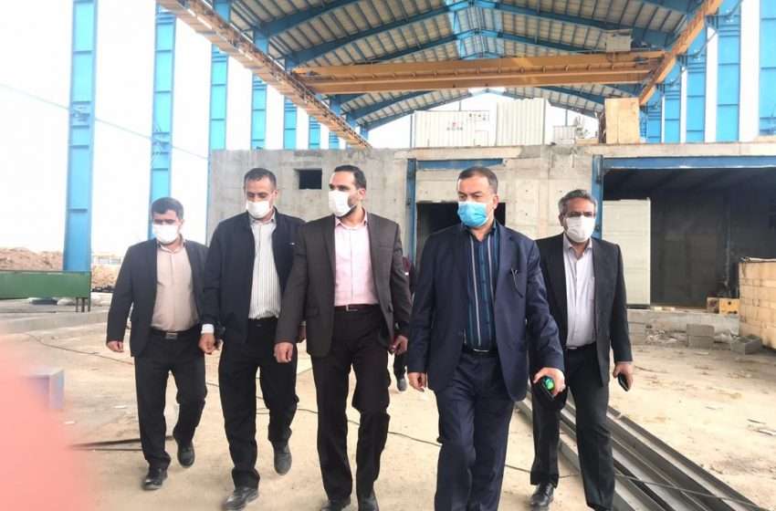 بازدید فرماندار ویژه میانه از پروژه در حال احداث کارخانه فولاد کانی جدید