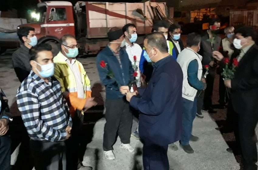  به مناسبت فرارسیدن روز کارگر؛ فرماندار ویژه میانه در بازدید شبانه از پارک موتوری شهرداری از کارگران تلاشگر تقدیر کرد