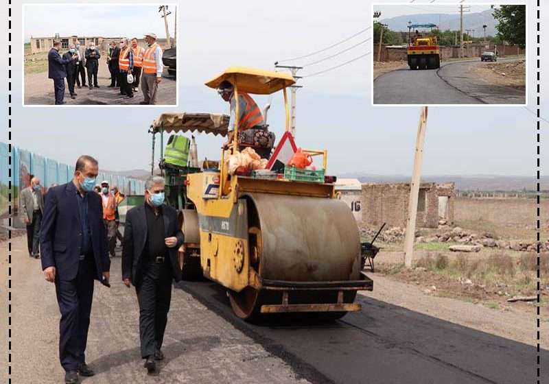  بازدید فرماندار ویژه شهرستان میانه از آغاز مرحله آسفالت ریزی مسیر روستای شیخدرآباد